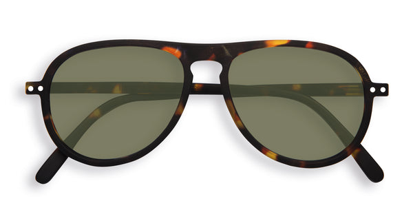 SUN LETMESEE #I Tortoise Green Lenses