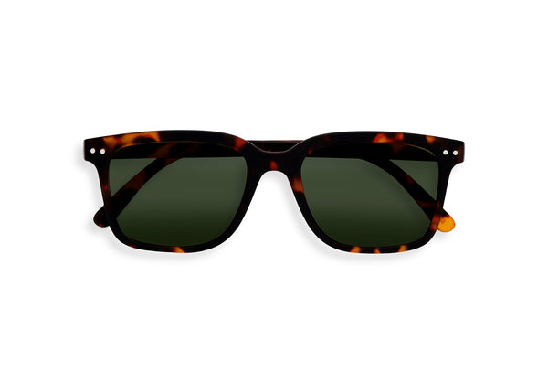 SUN LETMESEE #L Tortoise Green Lenses