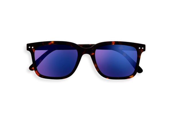 SUN LETMESEE #L Tortoise Mirror Lenses