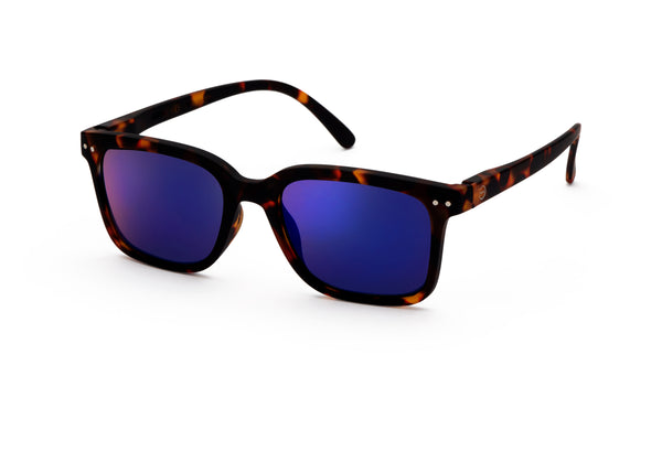 SUN LETMESEE #L Tortoise Mirror Lenses