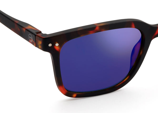 SUN LETMESEE #L Tortoise Mirror Lenses