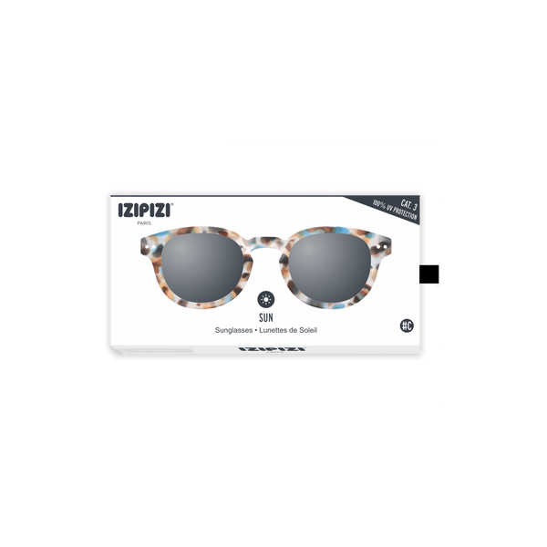 SUN LETMESEE #C Blue Tortoise Soft Grey Lenses