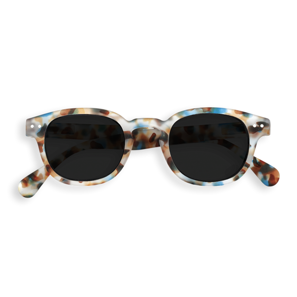 SUN LETMESEE #C Blue Tortoise Soft Grey Lenses