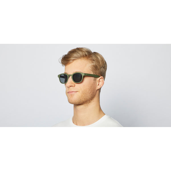 SUN LETMESEE #C Kaki Green lenses