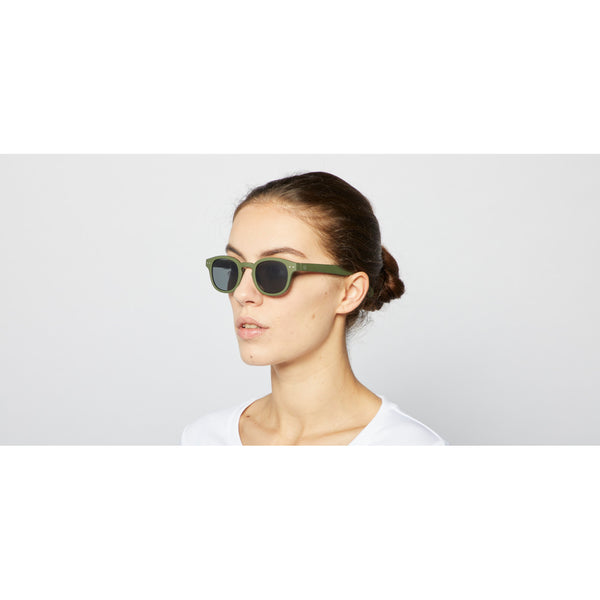 SUN LETMESEE #C Kaki Green lenses