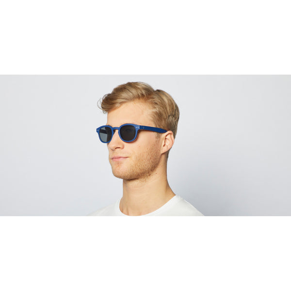 SUN LETMESEE #C Navy Blue Soft Grey Lenses