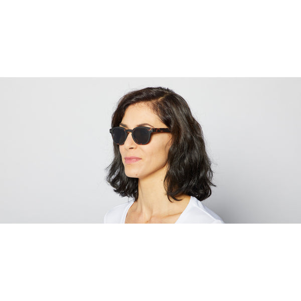 SUN LETMESEE #C Tortoise Soft Grey Lenses