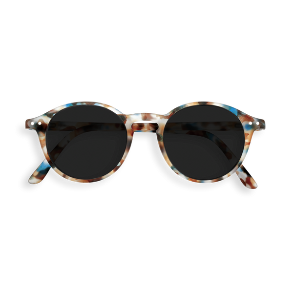SUN LETMESEE #D Blue Tortoise Soft Grey Lenses