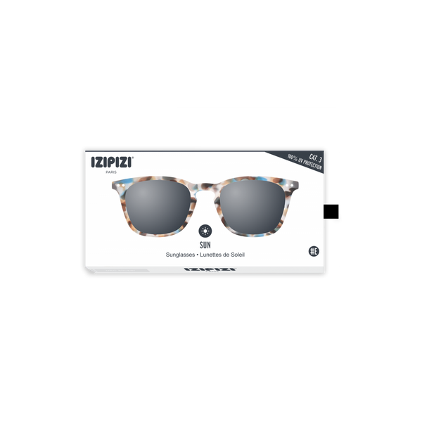 SUN LETMESEE #E Blue Tortoise Soft Grey Lenses