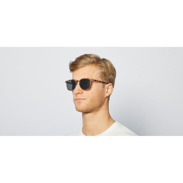 SUN LETMESEE #E Blue Tortoise Soft Grey Lenses