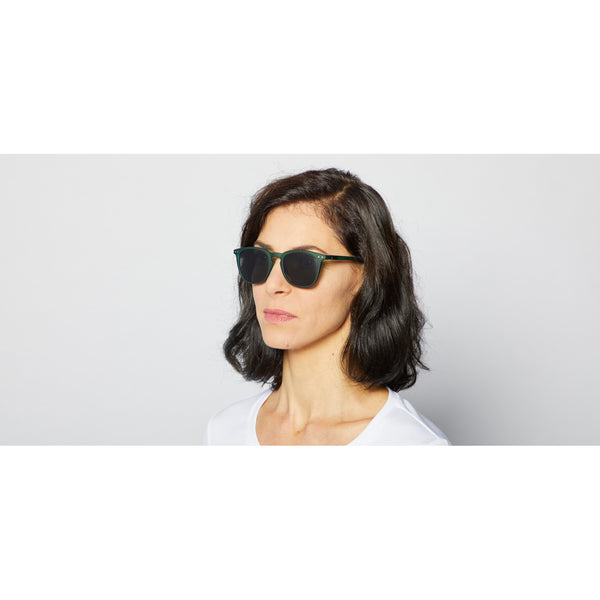 SUN LETMESEE #E Green Crystal Soft Grey Lenses