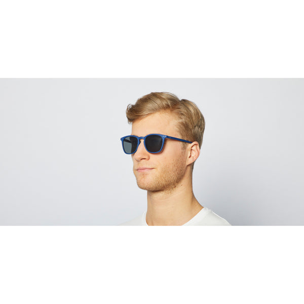 SUN LETMESEE #E Navy Blue Soft Grey Lenses