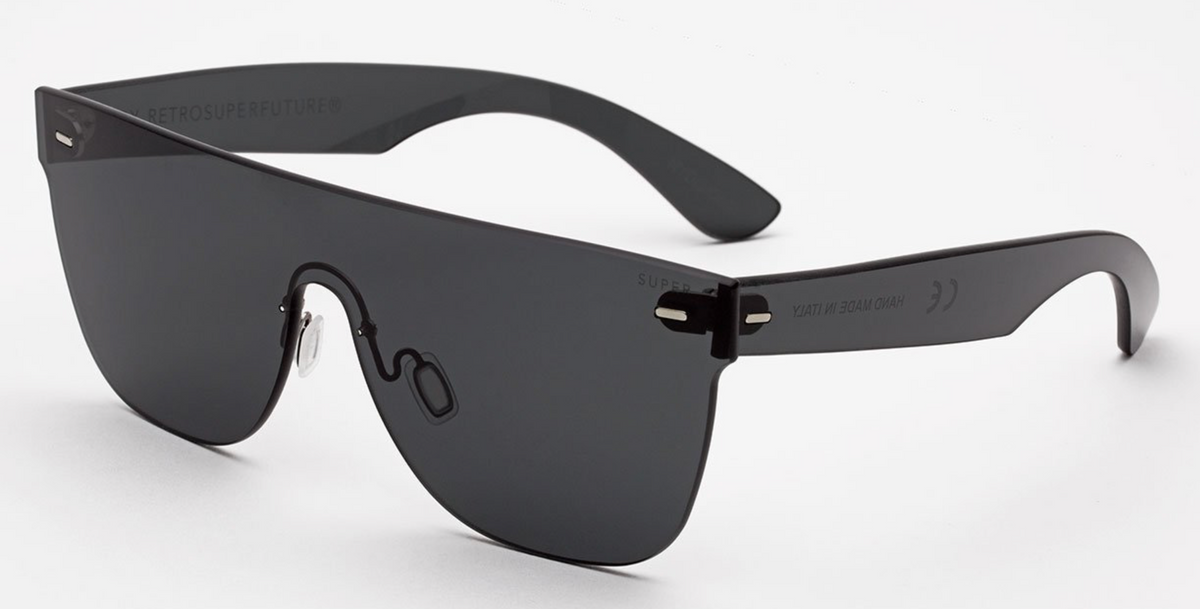 Occhiali da sole Retrosuperfuture Flat Top Francis Black Gold 6YJ Nero – Giulietti e Guerra